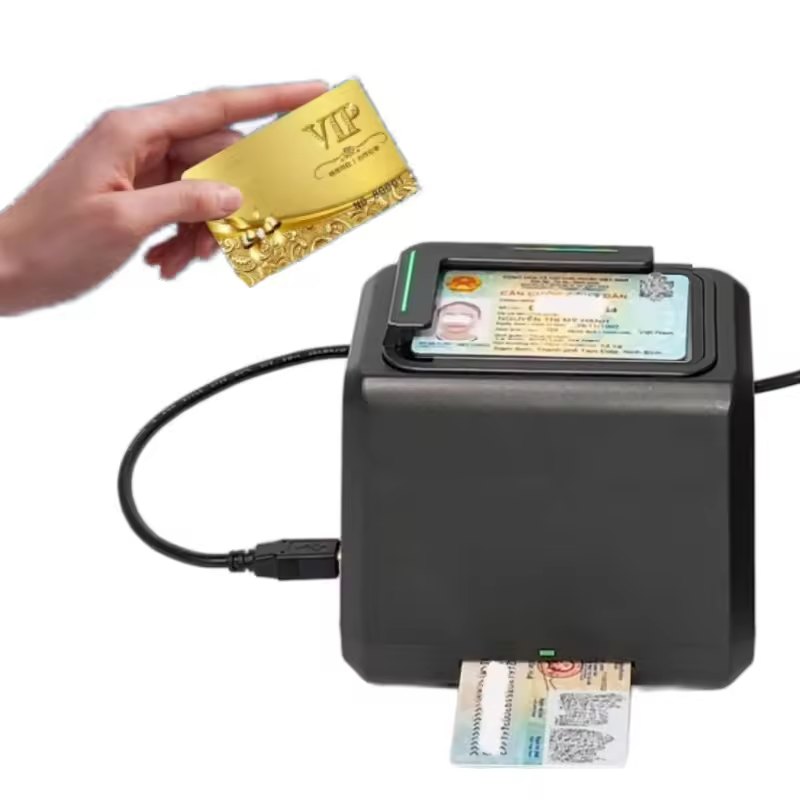 Scannable ID card verification using barcode and QR code scanner