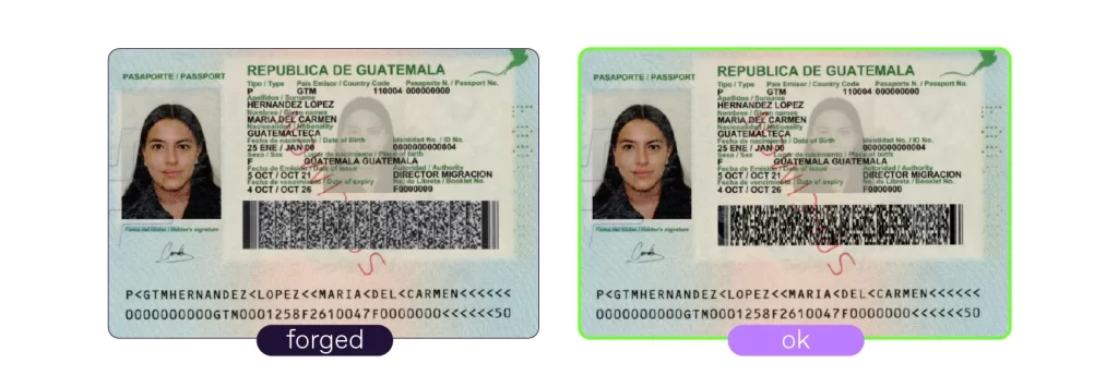 ID card elements including photo name logo barcode explained