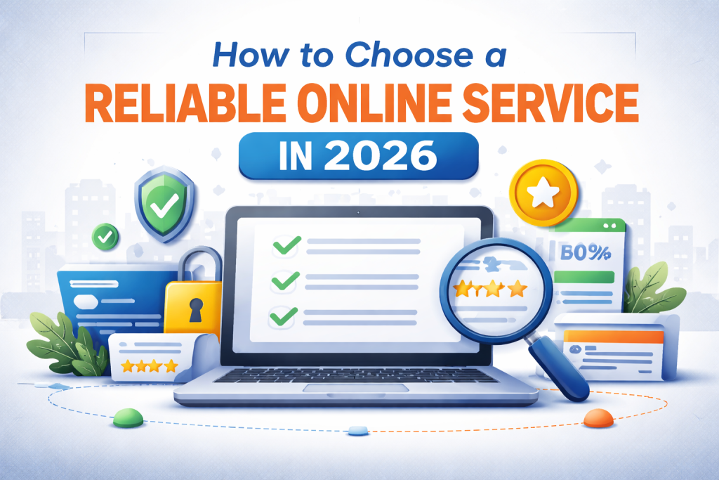 Choosing a reliable online service in 2026 with security and trust indicators